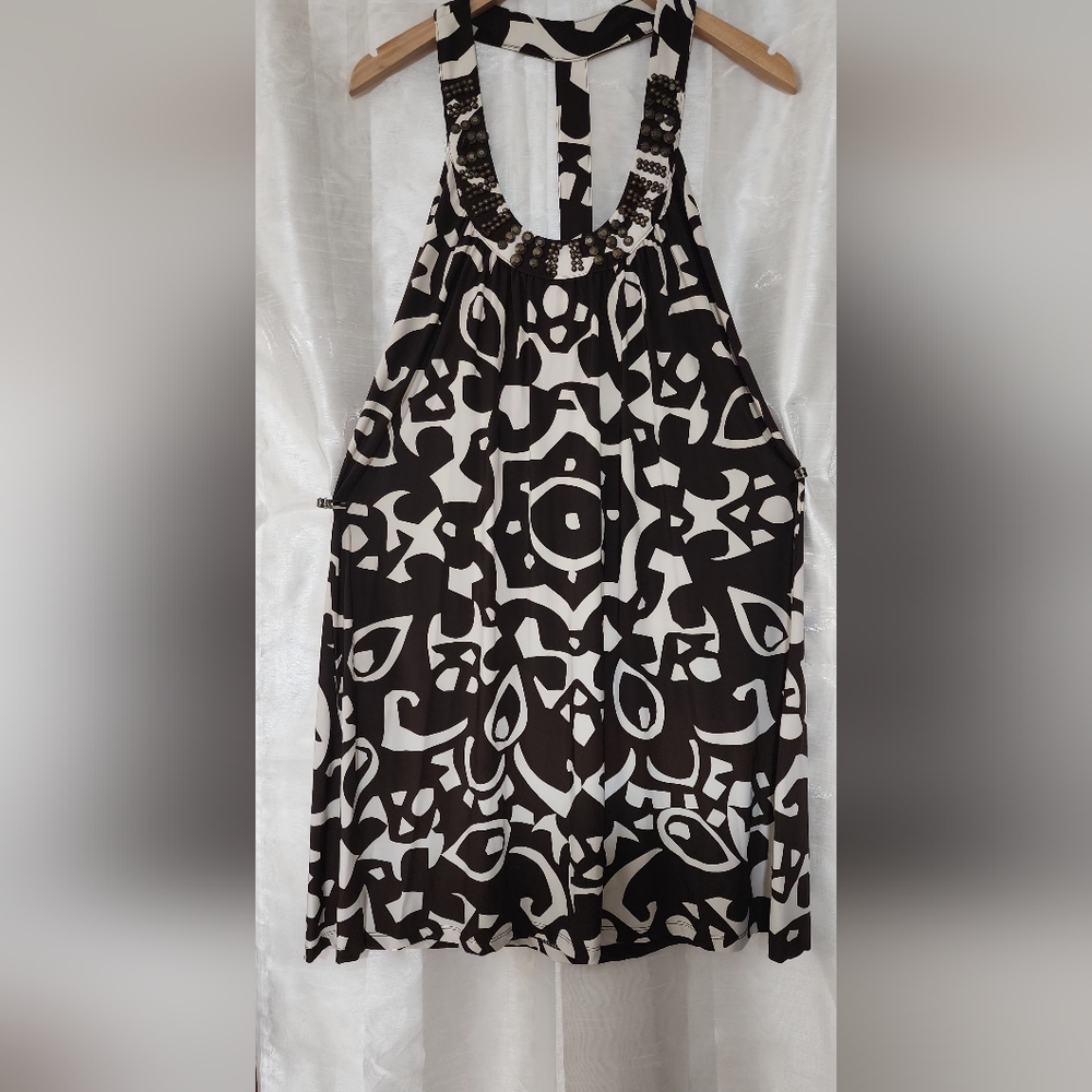 Large mini slip dress